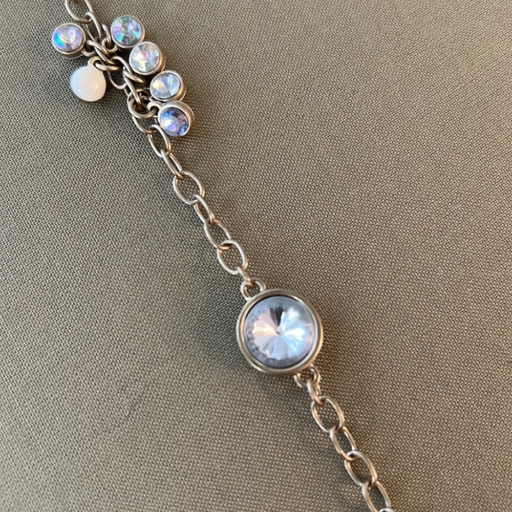 Loft Statement Necklace With Rhinestone Detail - image 3